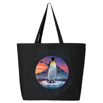 Flippers Up I Stand With The Penguins  25L Jumbo Tote