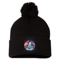Flippers Up I Stand With The Penguins  Pom Pom 12in Knit Beanie