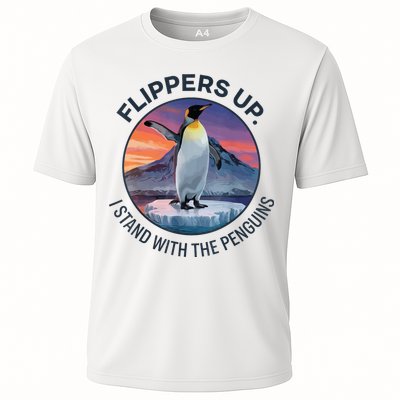 Flippers Up I Stand With The Penguins  Performance Shirt