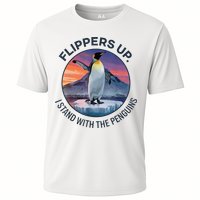 Flippers Up I Stand With The Penguins  Performance Shirt