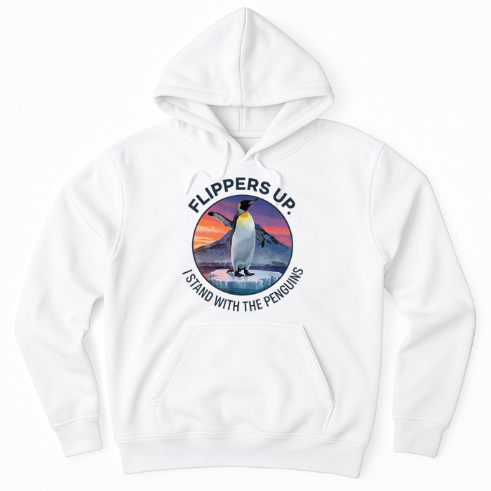 Flippers Up I Stand With The Penguins  Hoodie