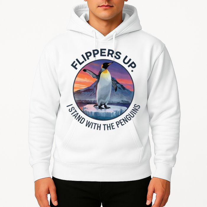 Flippers Up I Stand With The Penguins  Hoodie