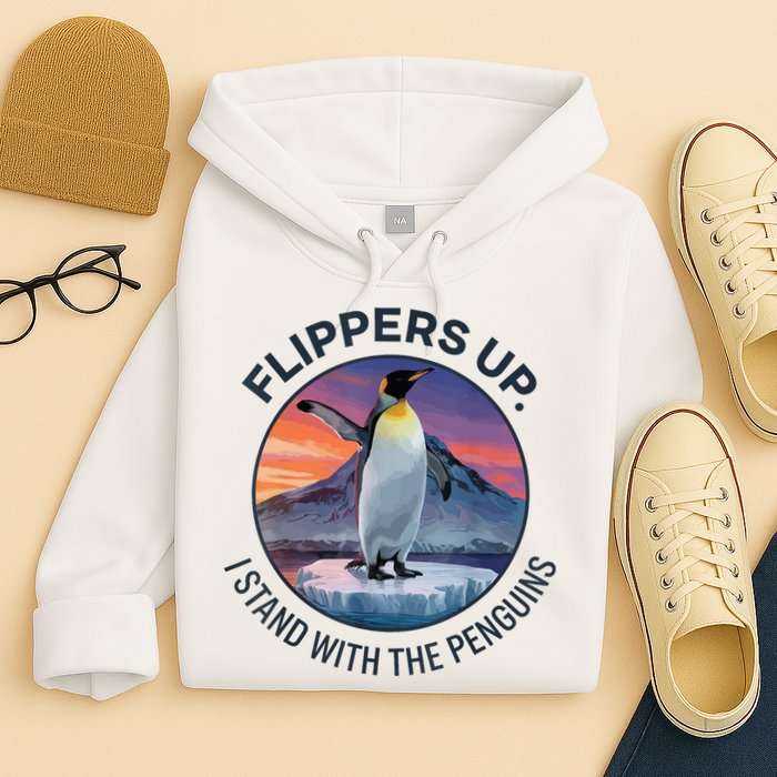Flippers Up I Stand With The Penguins  Hoodie