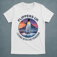 Flippers Up I Stand With The Penguins  T-Shirt