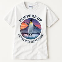 Flippers Up I Stand With The Penguins  Tall T-Shirt
