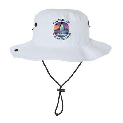 Flippers Up I Stand With The Penguins  Bucket Hat