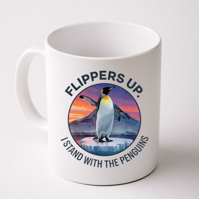 Flippers Up I Stand With The Penguins  Mug