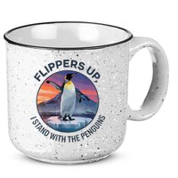 Flippers Up I Stand With The Penguins  15oz Campfire Ceramic Mug