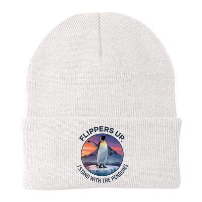 Flippers Up I Stand With The Penguins  Beanie