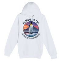 Flippers Up I Stand With The Penguins  Premium Pullover Hoodie