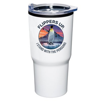 Flippers Up I Stand With The Penguins  Tumbler
