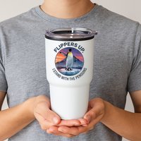 Flippers Up I Stand With The Penguins  Tumbler