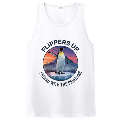 Flippers Up I Stand With The Penguins  PosiCharge Competitor Tank
