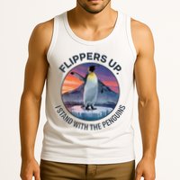 Flippers Up I Stand With The Penguins  Tank Top