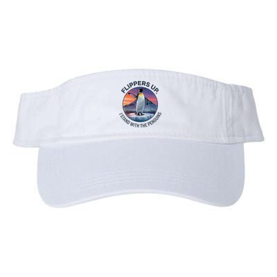 Flippers Up I Stand With The Penguins  Visor