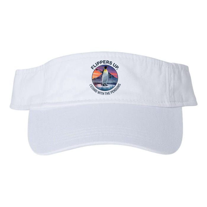 Flippers Up I Stand With The Penguins  Visor