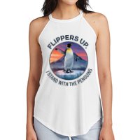 Flippers Up I Stand With The Penguins  Women's Perfect Tri Rocker Tank