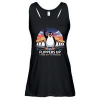 Flippers Up I Stand With Penguins Against Tariffs USA Ladies Essential Flowy Tank