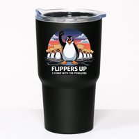 Flippers Up I Stand With Penguins Against Tariffs USA Tumbler