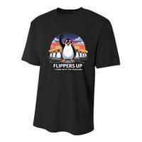 Flippers Up I Stand With Penguins Against Tariffs USA Youth Performance Sprint T-Shirt