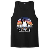 Flippers Up I Stand With Penguins Against Tariffs USA PosiCharge Competitor Tank