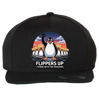 Flippers Up I Stand With Penguins Against Tariffs USA Wool Snapback Cap
