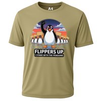Flippers Up I Stand With Penguins Against Tariffs USA Performance Shirt