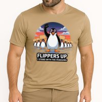 Flippers Up I Stand With Penguins Against Tariffs USA Performance Shirt