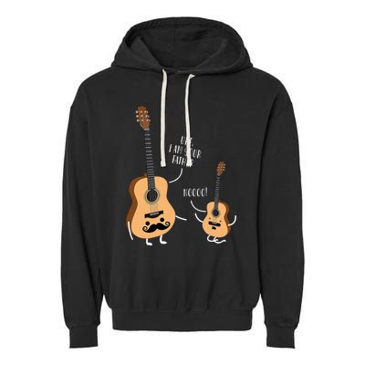 Funny Uke I Am Your Father Ukulele Guitar Garment-Dyed Fleece Hoodie