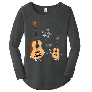 Funny Uke I Am Your Father Ukulele Guitar Women's Perfect Tri Tunic Long Sleeve Shirt