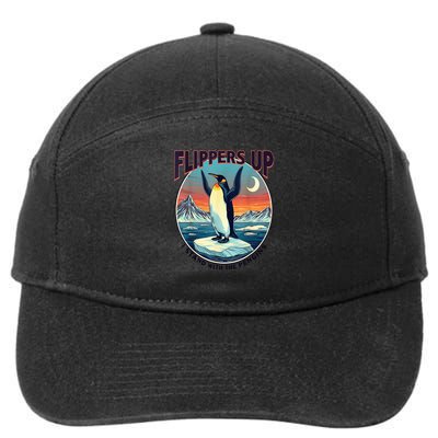 Flippers Up I Stand With The Penguins 7-Panel Snapback Hat