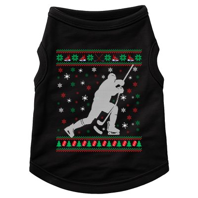 Funny Ugly Ice Hockey Christmas Tree Snowflakes Xmas Gift Doggie Tank