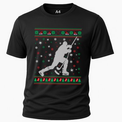 Funny Ugly Ice Hockey Christmas Tree Snowflakes Xmas Gift Performance Shirt