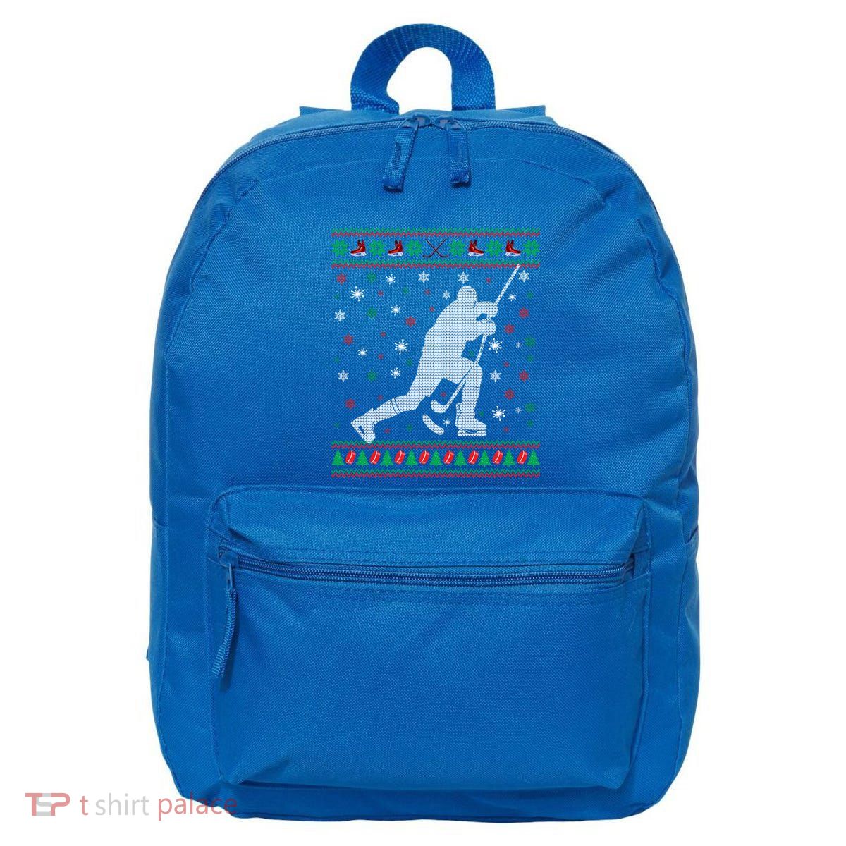 Funny Ugly Ice Hockey Christmas Tree Snowflakes Xmas Gift 16 in Basic Backpack