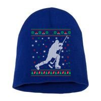 Funny Ugly Ice Hockey Christmas Tree Snowflakes Xmas Gift Short Acrylic Beanie