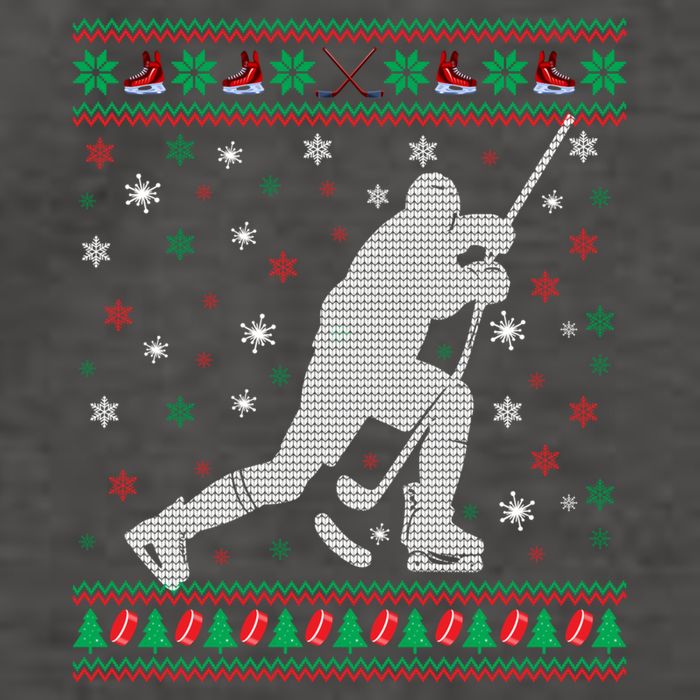 Funny Ugly Ice Hockey Christmas Tree Snowflakes Xmas Gift Vector Backpack