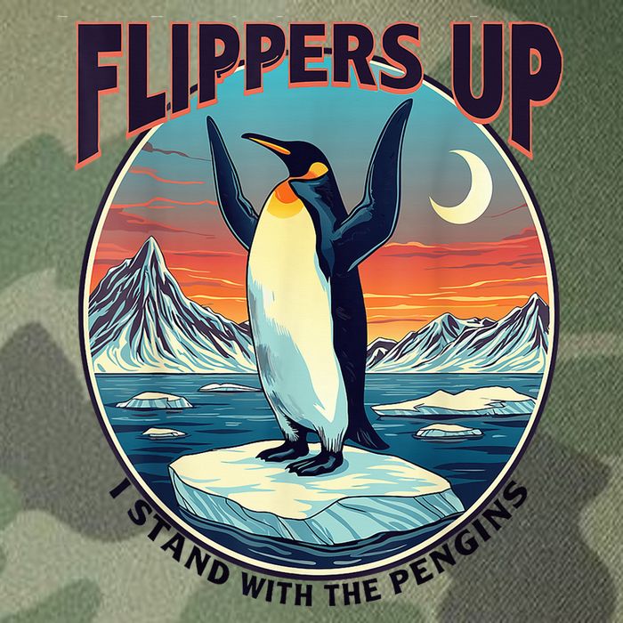 Flippers Up I Stand With The Penguins Legacy Tie Dye Trucker Hat