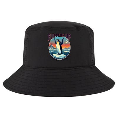 Flippers Up I Stand With The Penguins Cool Comfort Performance Bucket Hat