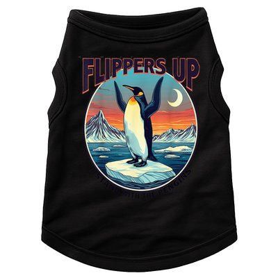 Flippers Up I Stand With The Penguins Doggie Tank