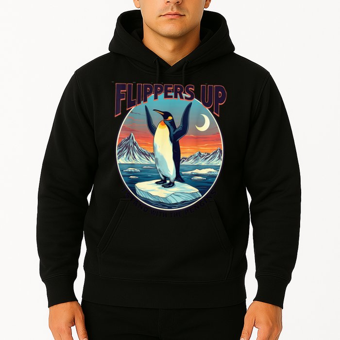 Flippers Up I Stand With The Penguins Hoodie