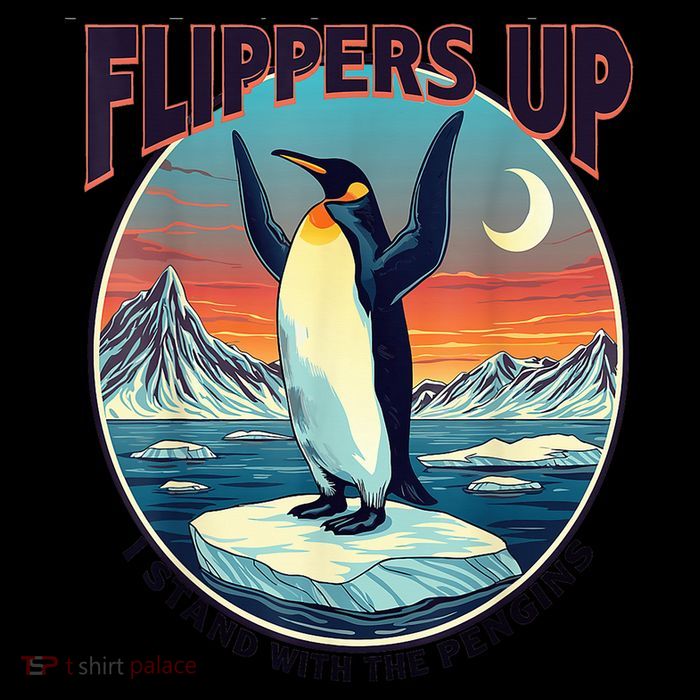 Flippers Up I Stand With The Penguins City Backpack
