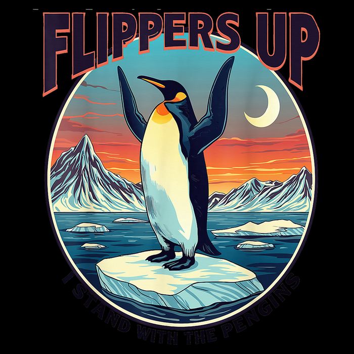 Flippers Up I Stand With The Penguins Impact Tech Backpack