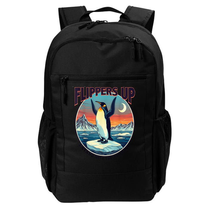 Flippers Up I Stand With The Penguins Backpack