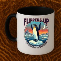Flippers Up I Stand With The Penguins Mug