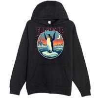 Flippers Up I Stand With The Penguins Premium Pullover Hoodie