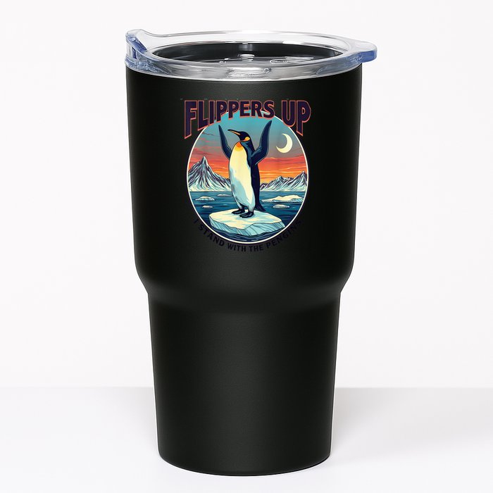 Flippers Up I Stand With The Penguins Tumbler