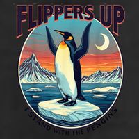 Flippers Up I Stand With The Penguins 25L Jumbo Tote