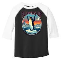 Flippers Up I Stand With The Penguins Toddler Fine Jersey T-Shirt