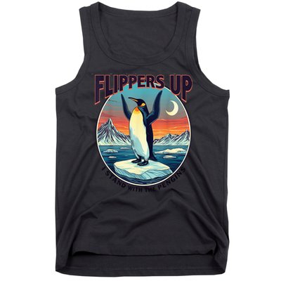 Flippers Up I Stand With The Penguins Tank Top