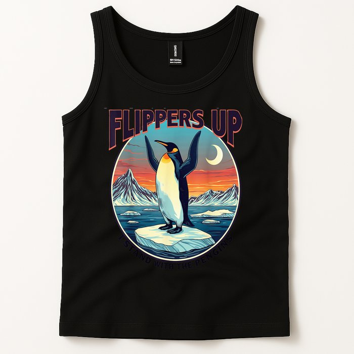 Flippers Up I Stand With The Penguins Tank Top
